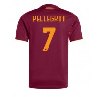 Stroje piłkarskie AS Roma Lorenzo Pellegrini #7 Koszulka Podstawowej 2025-26 Krótki Rękaw